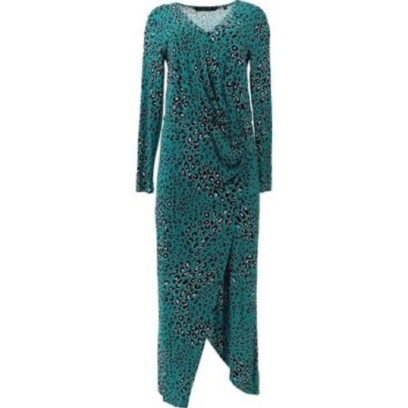Colleen Lopez Long-Slv Surplice Maxi Dress Women's SZ S NWOT - Picture 1 of 6